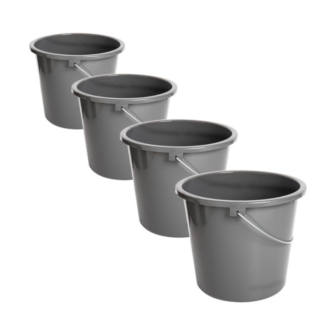 Bucket Gry Cleaning Bucket – Grey - Lucky Interiors Ltd