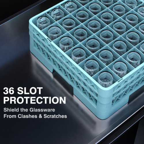 Glass Rack Base – Green – 36 Slot (Dubai) - Image 3