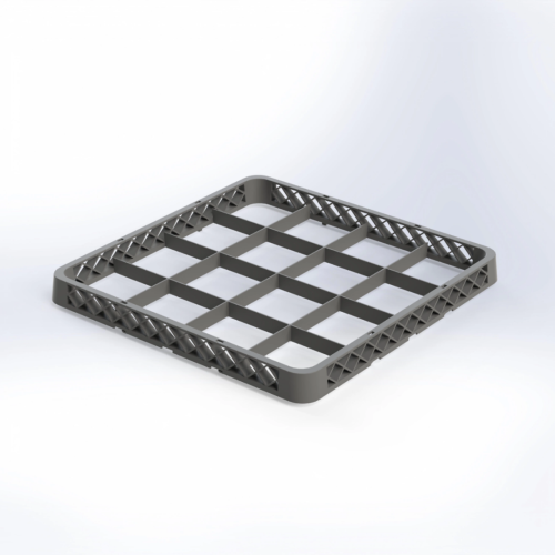 Glass Rack Extenders – Black – 16 Slot (Dubai) - Image 1