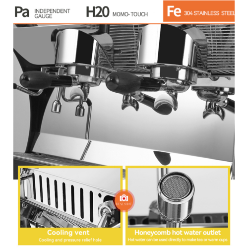 Commercial Coffee Machine – ECM Germany Stainless Steel 2 Group - Image 3