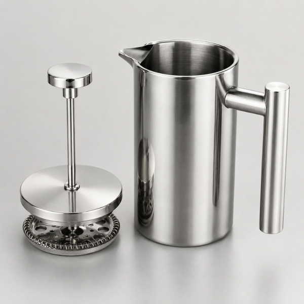 17 Coffee Plunger – Stainless Steel 850ML (China) (2)