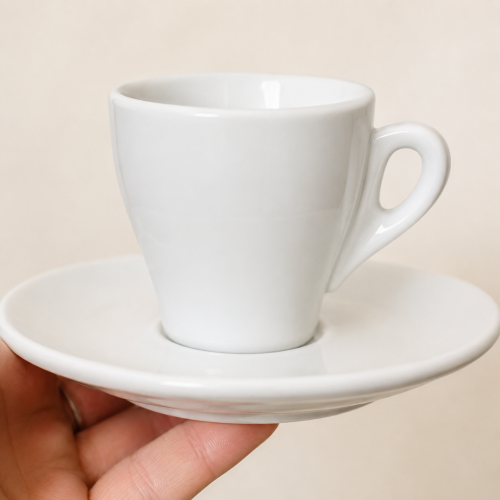 Espresso Cup – Porcelleta White 80ML - Image 3