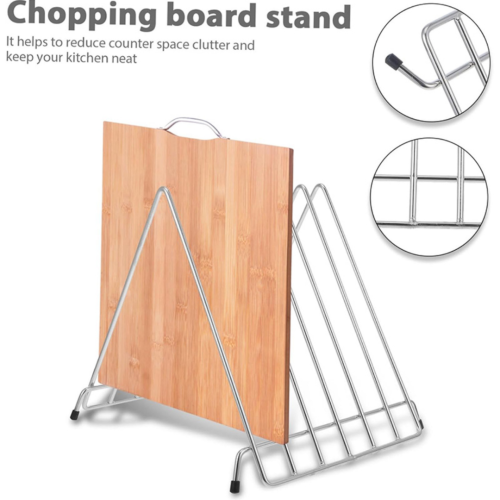 Chopping Board Stand – Stainless Steel 202 (Dubai) - Image 3