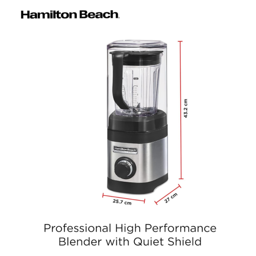 Blender Hamilton Beach Sound Shield – Black 1 Litre - Image 2