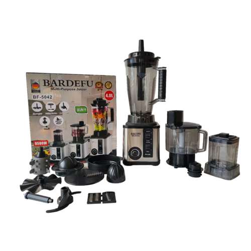 Blender BARDEFU Electric 8 in 1 – Black & Silver 2 Litres - Image 3