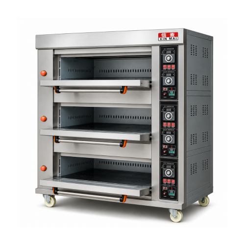 Oven Triple Gas – Stainless Steel 3 Deck 6 Trays (China) - Image 2